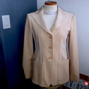 Armani Collezioni  Cream Jacket fine whale corduroy 
Size 42 (IT)